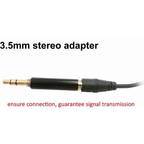 3.5mm Stereo Microphone Adapter Computer Audio Adapter Connector Microphone 3.5mm Male to Female Adapter