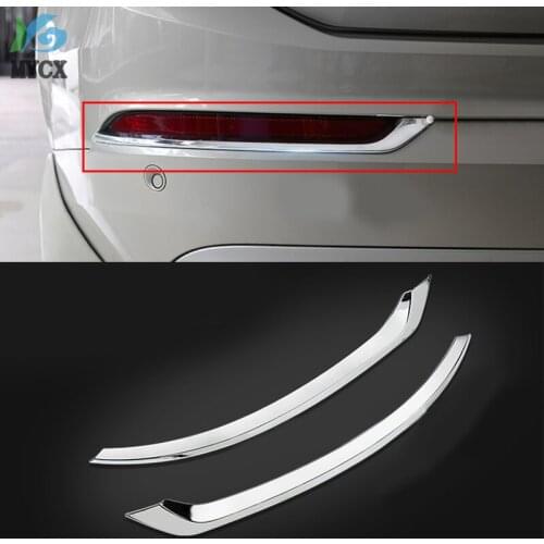 Accessories 2pcs ABS Chrome REAR FOG LAMP COVER TRIM FITS FOR VOLVO XC90 XC 90 2016 2017 2018 2019 Car styling