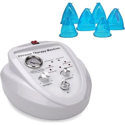 Vacuum Therapy Machine And 6pcs Cups For Buttocks Breast Butt Lifting Breast Enhancement Massager Treatment Cupping Device