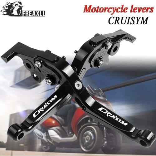 For SYM CRUISYM cruisym 300 2017-2018 Motorcycle Adjustable Folding Extendable Brake Clutch Levers Handlebar Grips 2017 2018