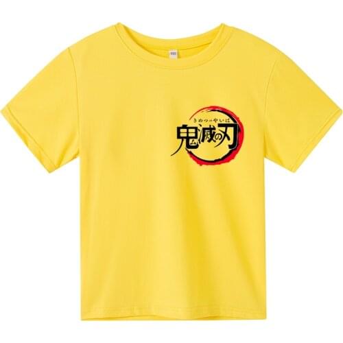 2021 Hot Sell boy T Shirt girl Demon Slayer Funny shirt Anime Harajuku Ghost Blade Boy clothes Gift for child Streetwear clothes