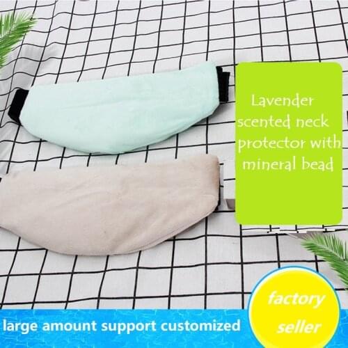 Reusable Ice Pack with Hot Cold Therapeutic Mineral Beads Neck Protector Lavender Cold Heat Pack Shoulder Neck Compress Dropship