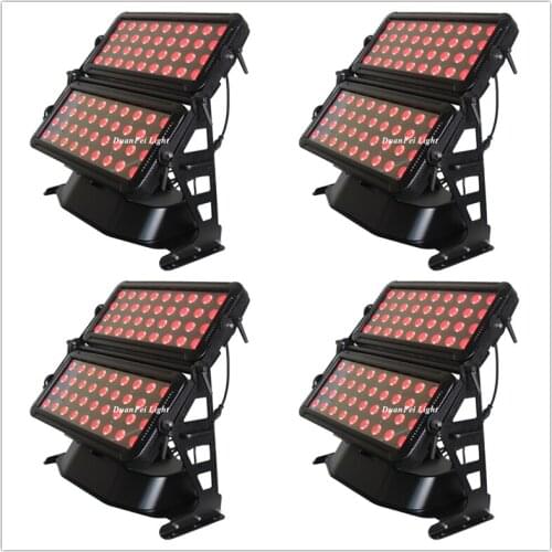 4lot Wash Wall LED Light Outdoor waterproof 72x18w rgbwa uv 6in1 dmx led city color light