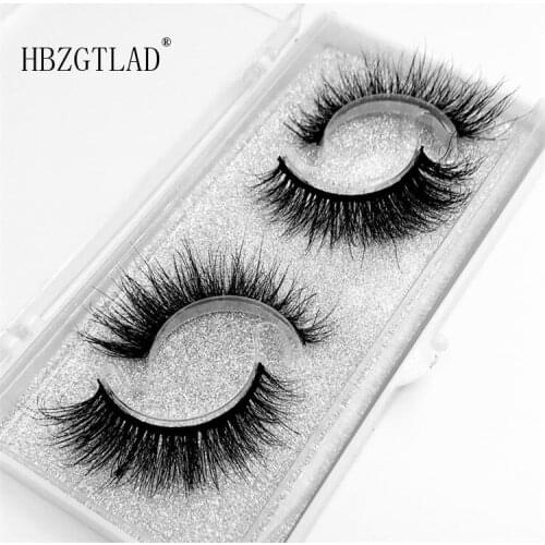 2 pairs Mink Lashes 3D Mink Eyelashes 100% Cruelty free Lashes Handmade Reusable Natural Eyelashes Popular False Lashes Makeup