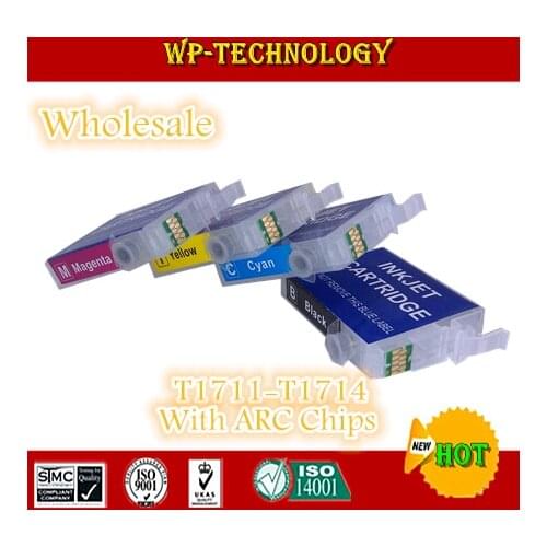 [Wholesale] Empty Refill cartridge suit for T1711-T1714, suit for Epson xp-103/33/203/207/303/306/403/406, With ARC chip