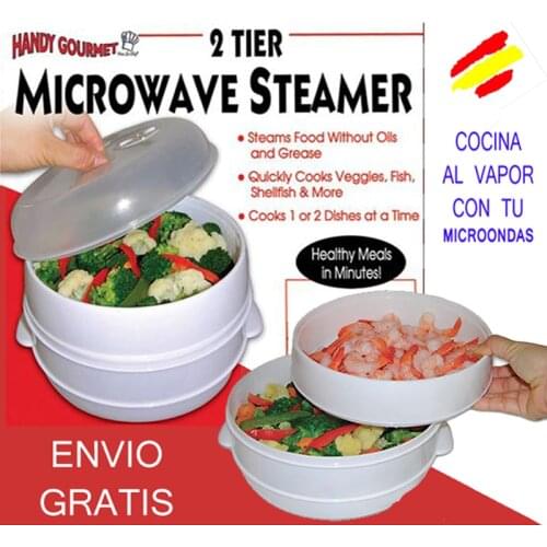 MICROWAVE STEAMER steamed kitchen with your MICROWAVE 2 levels healthy food fast vegetables meats fish seafood STEAMER regal
