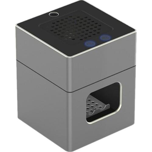 Ashtray Mini Portable Rechargeable Smokeless Ashtray Secondhand Smoke Air Filter Purifier Home Car Ashtray Holder,Gray