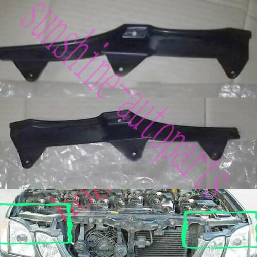 Fit For Lexus LX470 1998-2007 Car Front Bumper Headlight Sealant Uper Trim LH&RH 2pcs