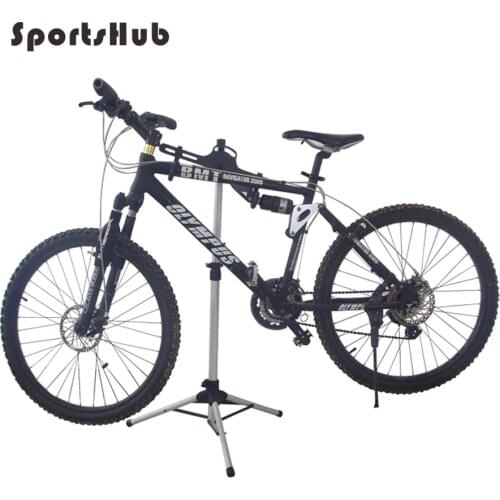 SPORTSHUB 70-132CM Aluminum Bicycle Parking Racks Bike Display Stand Kickstand Repair Rack Holder Folding Bike Staging C0038