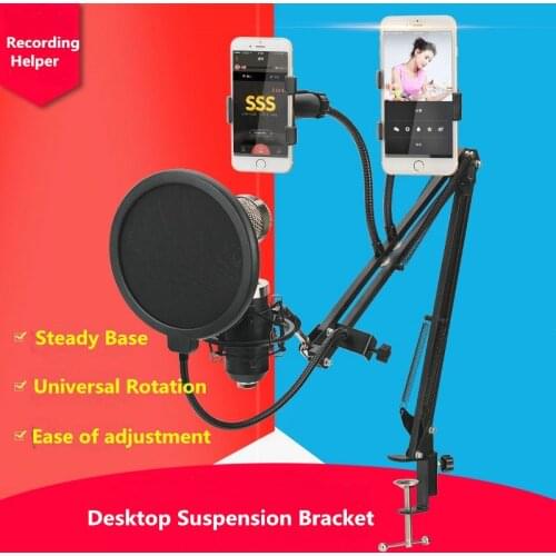 Professional Microphone Stand For Holder Arm Studio Professional Stand For Microphone Clip Mounting Extendable Recording Mic Sta