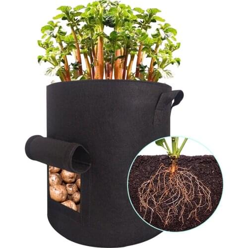 7 Gallon Garden Grow Bags Plant Root Growing Box Moisturizing Jardin Vertical Seedling Vegetable Strawberry Potato Growing Pots