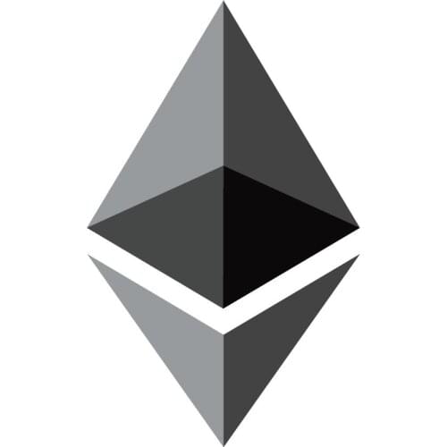 4000pcs/lot 4x4cm ethereum logo stickers Self-adhesive cryptocurrency label, Item No.FS17