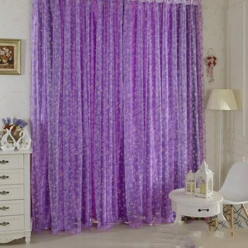 Bedroom Chic Room Bubble Pattern Voile Window Curtains Sheer Panel Drape Scarf Curtain Home Hanging Decoration