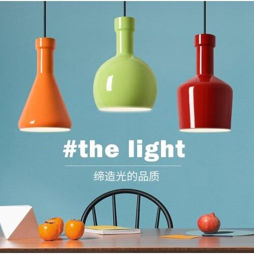 Modern Nordic AMBIT Pendant Lights Denmark Colored Macaron Aluminum LED pendant lamp Kitchen Restaurant Light Ceiling Fixtures