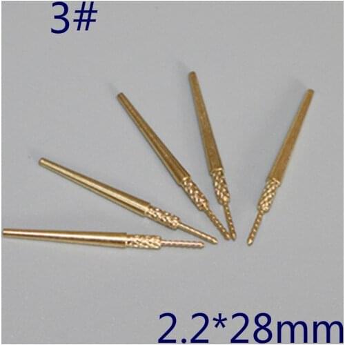Dental Brass Dowel Pin with Spike Dowel Dental Pins Stick For Plaster Stone Die Model Work Laboratory Material Instrument