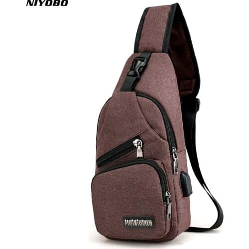 NIYOBO Women Single Shoulder Strap Bag Waterproof Male Knapsack Sling Chest Back Pack Bags Unisex Crossbody Bag