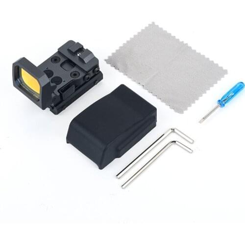 WADSN Tactical Riflescope Flip Red Dot Sight Hunting Mini Collimator Reflex Sight Optic Aluminum for 20mm Picatinny Rail