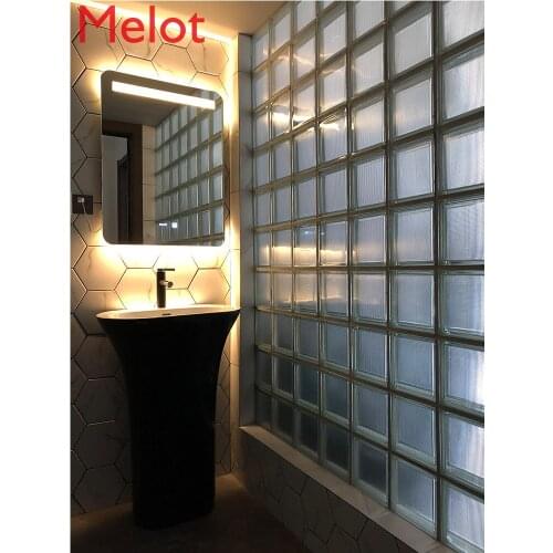 Toilet column type matte black wash basin integrated platform basin balcony floor type column basin basin basin