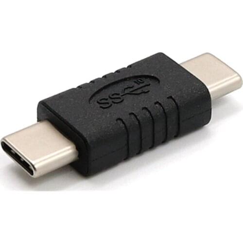 USB-C Male to Male Adapter Straight Tiny Type C Adaptor USB 3.1 Type-C Connector Converter