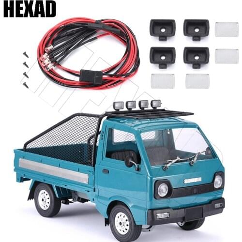 WPL D12 1/10 RC Mnivan Truck Roof Searchlight, Square Spotlight, RC Auto Parts