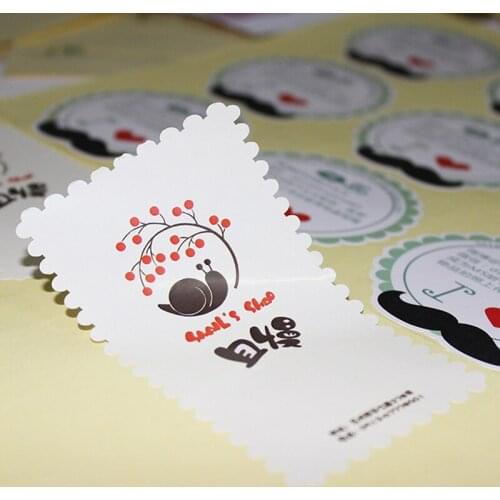 Fancy colorful roll CMYK printing adhesive personalized sticker