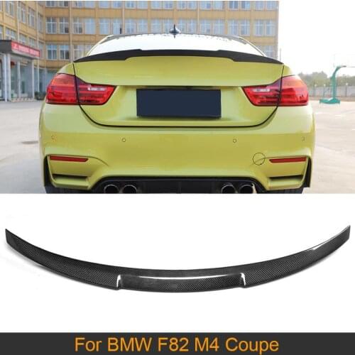 4 Series Carbon Fiber Rear Spoiler Trunk Lid Boot Lip Wing for BMW F82 M4 Coupe 2 door 2014 - 2017 Auto Racing