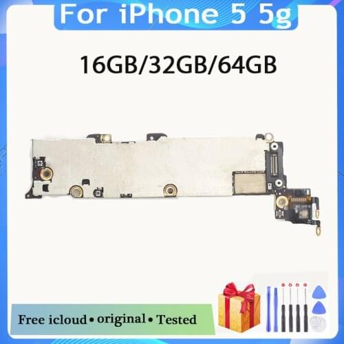 Factory unlocked for iphone 5 Motherboard with Free iCloud,100% Original for iphone 5 5g Mainboard with IOS System,Good Tested