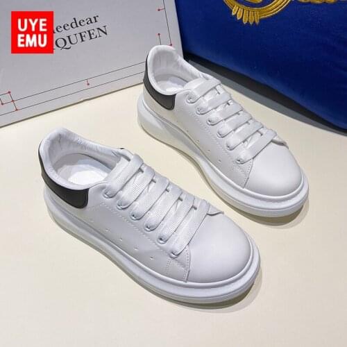 UYEEMU Sneakers Womens 2021 New Fashion Thick-Soled Trifle Bottom Increased Student All-Match Casual Sports Running Shoes 35-40