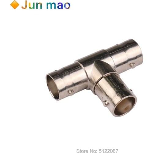 1PCS Pure copper core monitoring security BNC head Q9 joint tee three female kkk