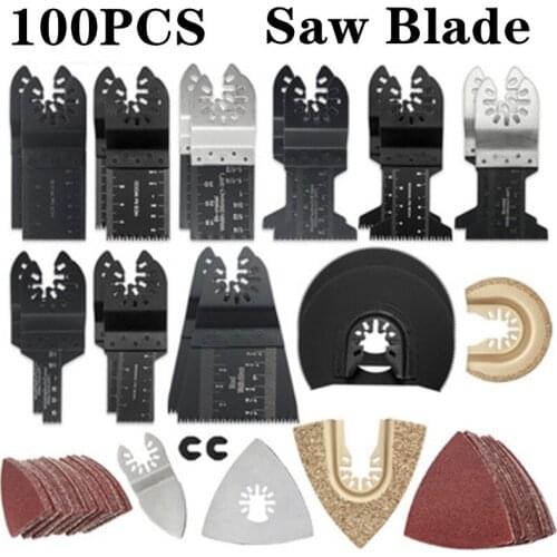 100PCS Saw Blade Set Woodworking Cutting Plastic PVC Open Semicircle Polished High Carbon Steel Straight Saw Blade