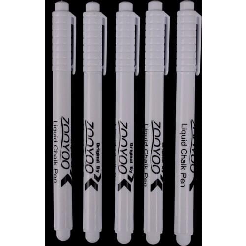 3Pcs White Liquid Chalk Pen Marker Chalkboard Blackboard Liquid Ink Pen Used on Chalkboard Window Erasable 13.5cm