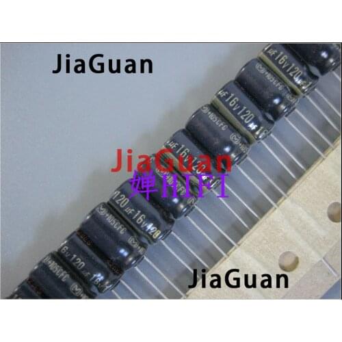 50pcs new Matsushita FC 16V120UF 6.3X11MM 120UF 16V Audio electrolytic capacitor 120uF/16V Gold word