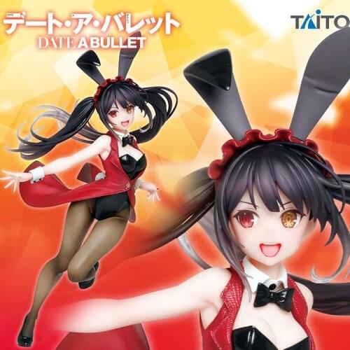 Anime Date A Live Kurumi Tokisaki Bunny Ver. PVC Action Figure Sexy Figure Collection Model Toys Doll GIft