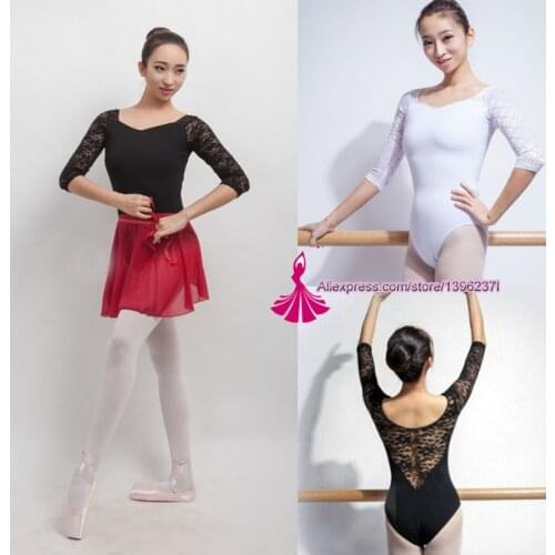 Ballet Leotard For Women Pure Cotton Black Ballet Dancing wear Adult Dance Practice Costume Gymnastics Leotards