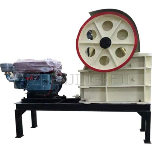 Jaw Type Industrial Crusher 380V Large Mobile Cement Block Cobblestone Coal Mining Dry Powder Mortar Crusher Tools And Equipment