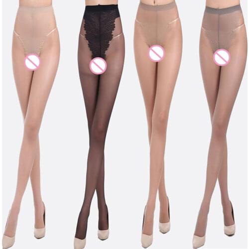 Sexy Women Pantyhose Flexible Unbreakable Elastic Transparent Stockings Plus Long Pantyhose Tights Slim High Waist Stockings