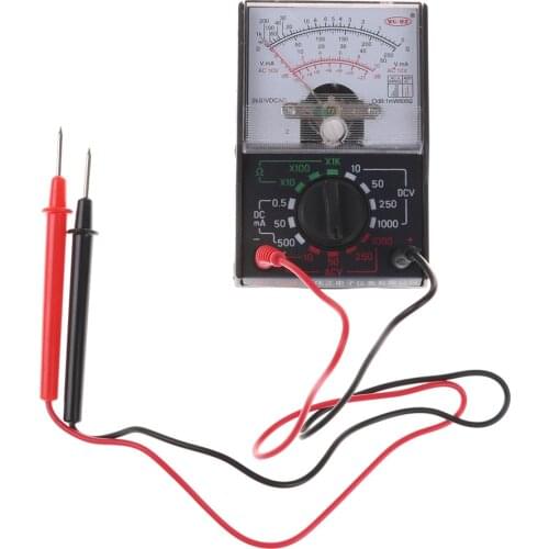 MF-110A Electric Analog Multimeter Multitester Portable Voltmeter Ammeter AC / DC Voltage Current OHM Multi Meter Tester