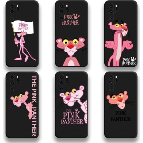 Cute funny cartoon pink panther Phone Case For Huawei P20 P30 P40 lite E Pro Mate 40 30 20 Pro P Smart 2020