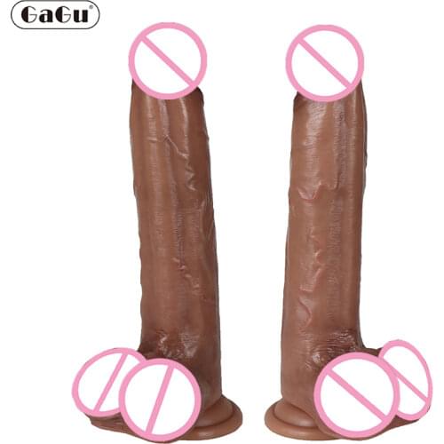 Soft Realistic Dlido Super Long Silicone Gag Huge Big Penis Anal Sex Toys For Women Strapon Lesbian Vagina Masturbate Adult Toys