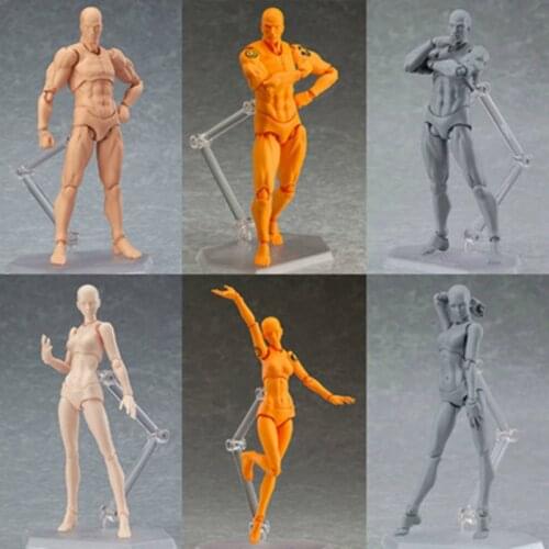 2018 New Style SHFiguarts Body Kun / Body Chan Body-Chan Body-Kun Grey Color Ver. Black PVC Action Figure Collectible Model Toy