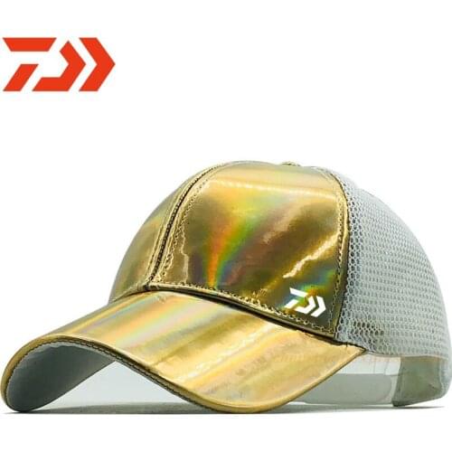 2021 New Daiwa Fishing Cap Hat Sun Protector Outdoor Sprots Cool Breathable Anti-uv Man Sunscreen Leisure Summer Fishing Caps