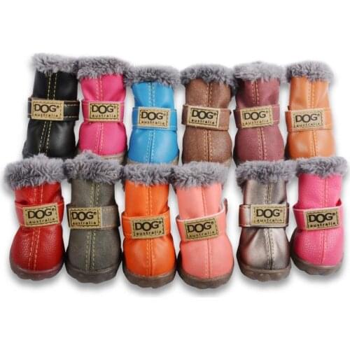 Shoes For Dogs Winter Pet Dog Shoes Warm Snow Cotton Boots Waterproof Non Slip For York Small XS dogs ChiHuaHua Pug Pet Product
