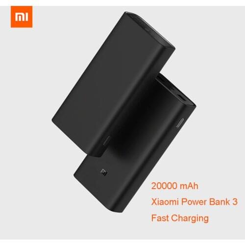 Original Xiaomi Power Bank 20000mAh Fast Charging Dual USB Mi External 20000 Battery Bank3 for Smart remote control profuct