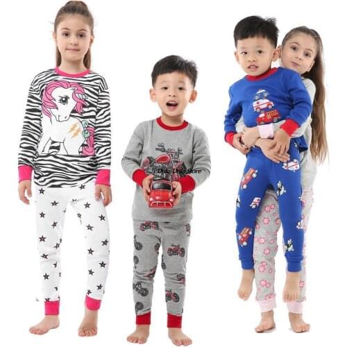 Kids Pajama Set Spring and Autumn Long Sleeve Toddler Girls Pyjama Cotton Soft Comfortable Children Sleepwear Clothing Outfits