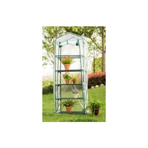 PVC Warm Garden Tier Mini Household Plant Greenhouse Cover Waterproof Anti-UV Protect Garden Plants Flowers (Without Iron Stand)