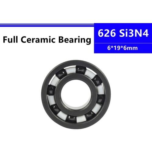 4pcs/10pcs Si3N4 626 6*19*6mm silicon nitride full Ceramic deep groove ball bearing 6x19x6mm high speed abrasion resistant