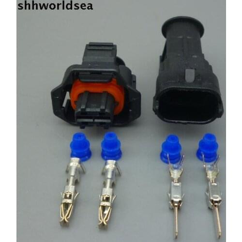 Shhworldsea Diesel Fuel Common Rail Injector Crankshaft Sensor Connector plug 1928403874 1928404226 Female Male For Ford Renau