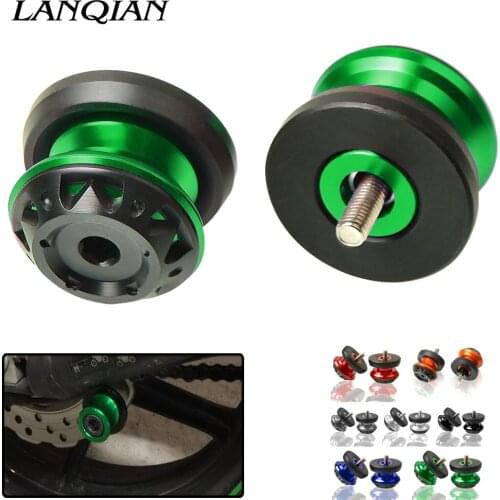 FOR 6MM 8MM 10MM Motorcycle Swingarm Sliders For Kawasaki Ninja 400 650R 250 300 250R 400R 600R ER6F