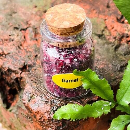 Natural Stone Gravel Decoration Ornaments Healing Agate Crystal Gem Crystal Bottle Drifting Bottle Charms for Jewelry Making