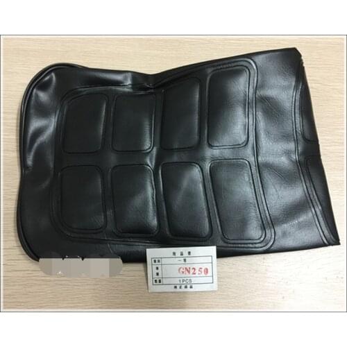 Motorcycle good quality water proof GN250 seat cover in black color for Suzuki 250cc GN 250 seat spare parts